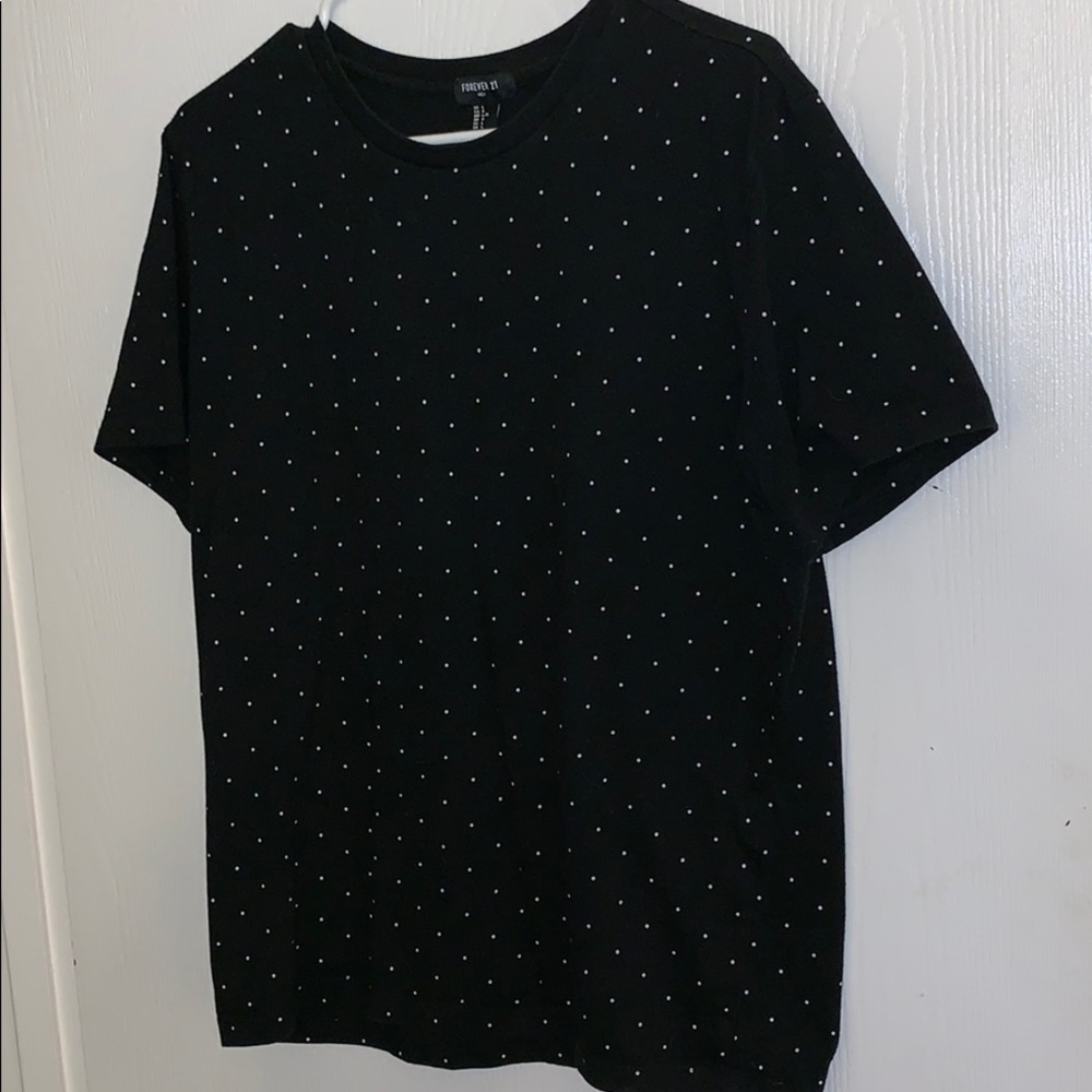Forever 21 Men’s Black Polka Dot T-Shirt